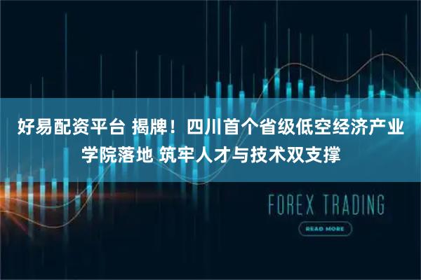 好易配资平台 揭牌！四川首个省级低空经济产业学院落地 筑牢人才与技术双支撑