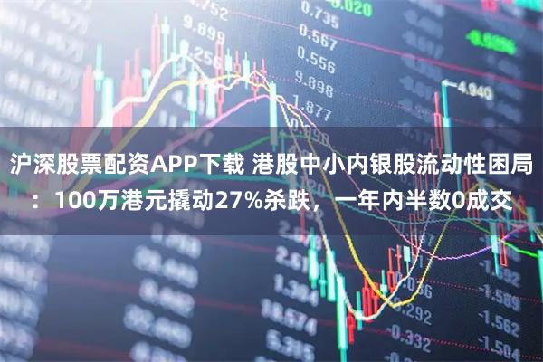 沪深股票配资APP下载 港股中小内银股流动性困局：100万港元撬动27%杀跌，一年内半数0成交